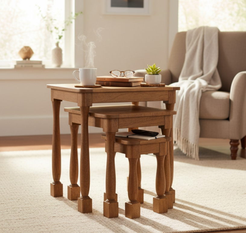 Southwold Mango Nest of Three Tables