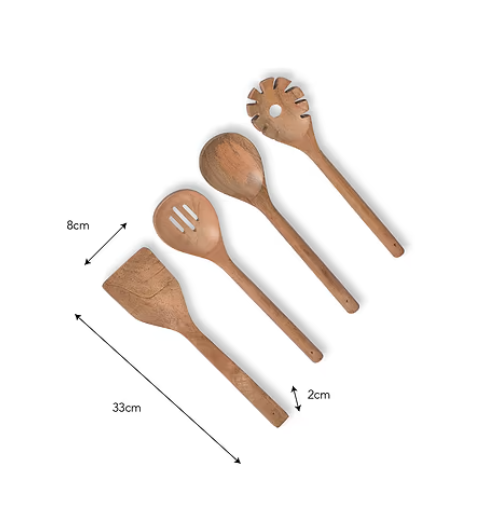 Midford Set of 4 Mango Utensils
