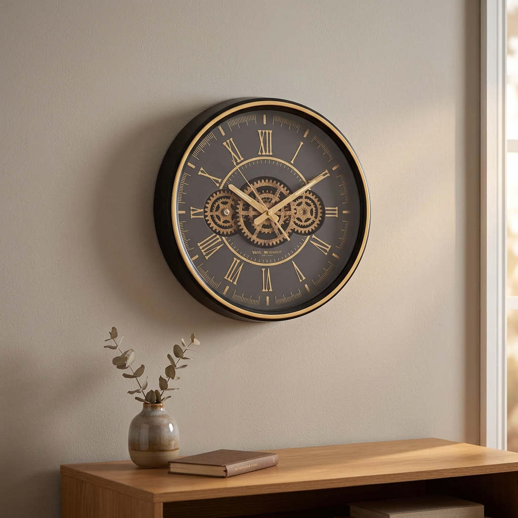 Widdop & Sons Moving Cog Clock - 35cm