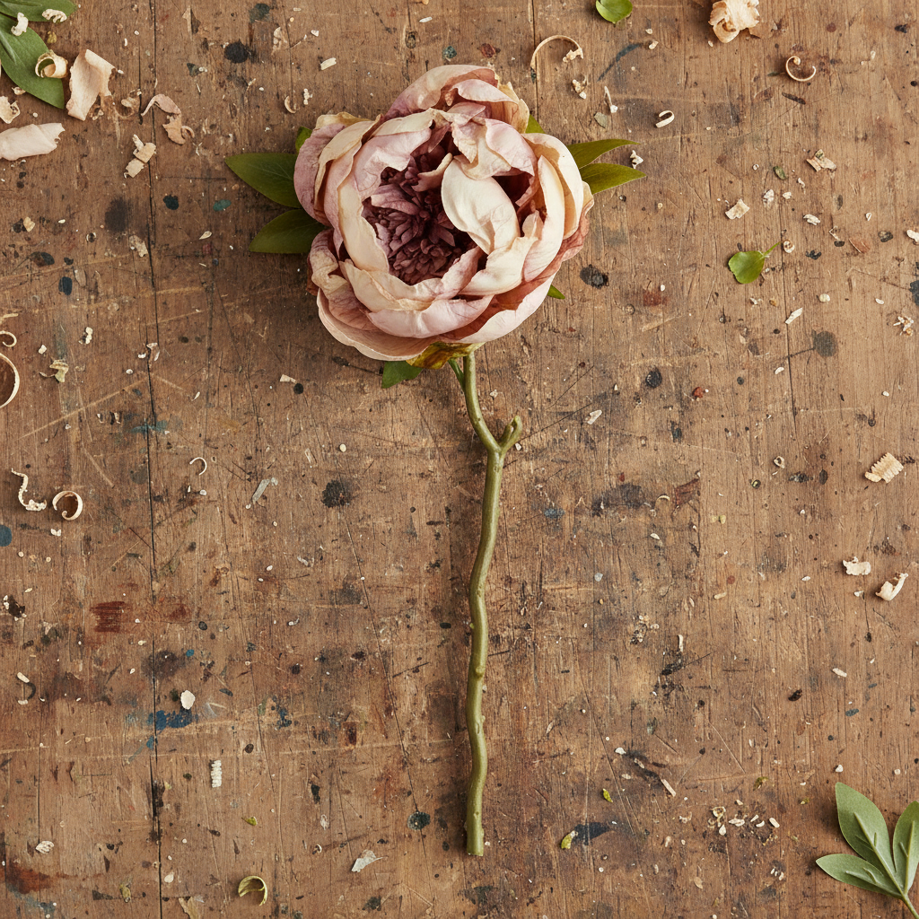 Dried Touch Closed Peonies