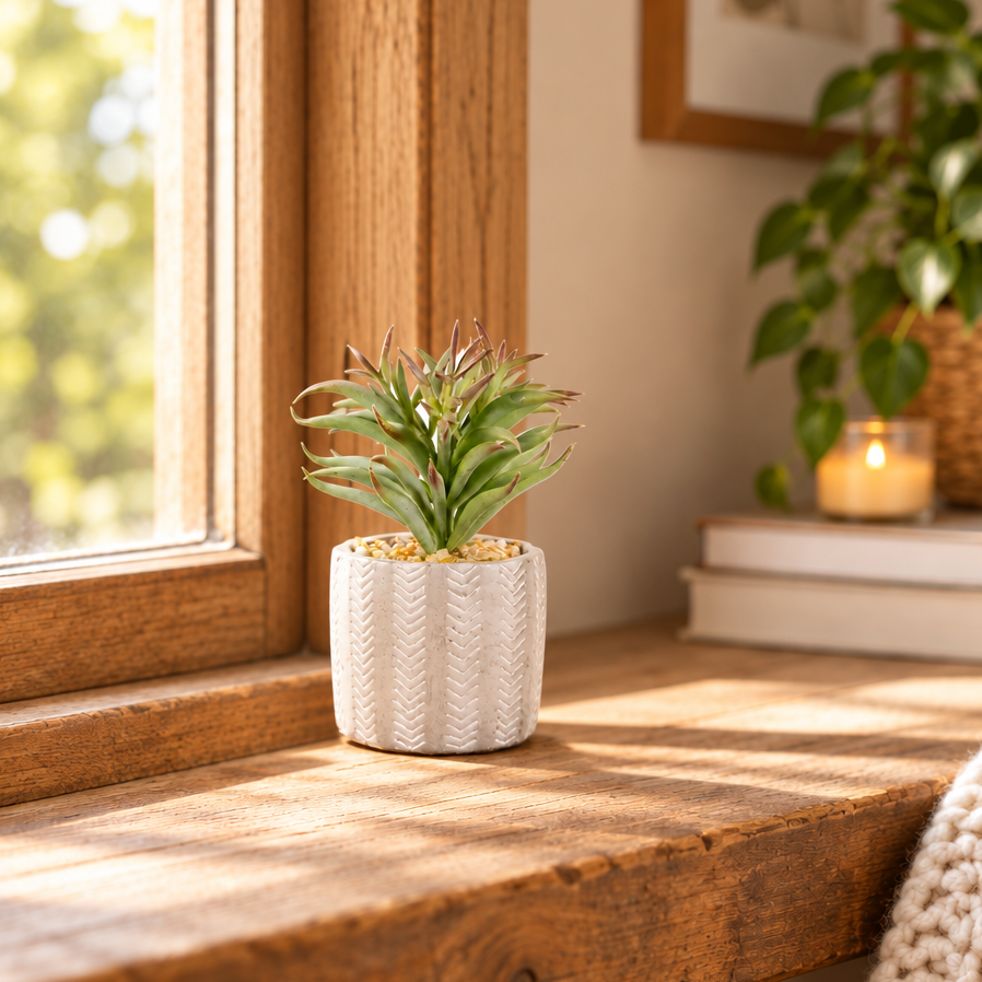 Mini Artificial Potted Succulent