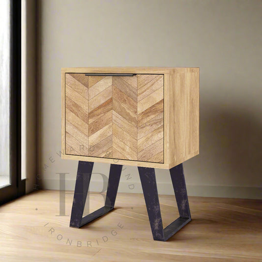 Herringbone Side Table