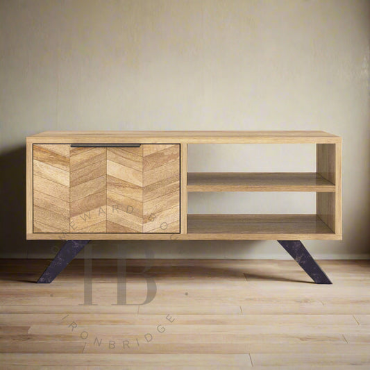 Herringbone Coffee Table/TV Unit