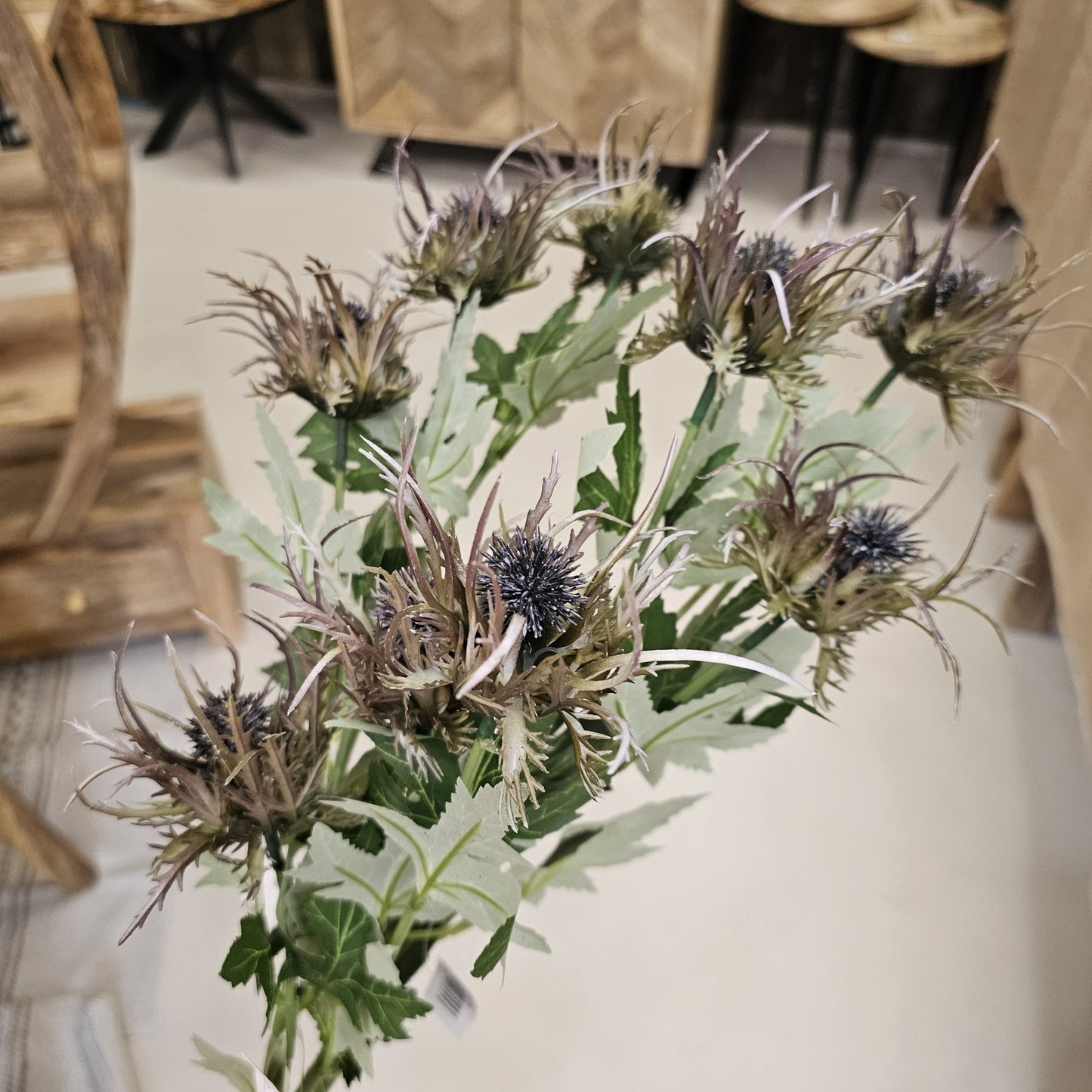 Spiky Thistle Spray - Purple