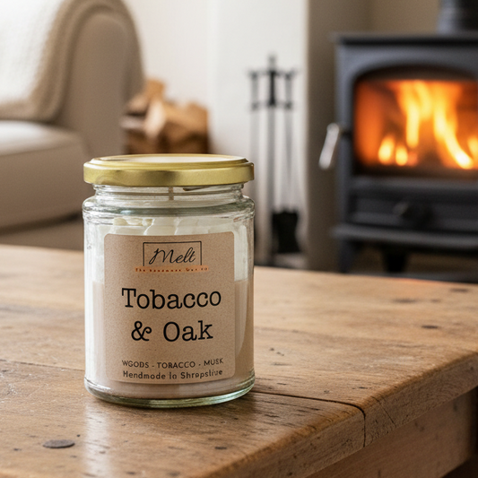 Tobacco & Oak - Jam Jar Candle