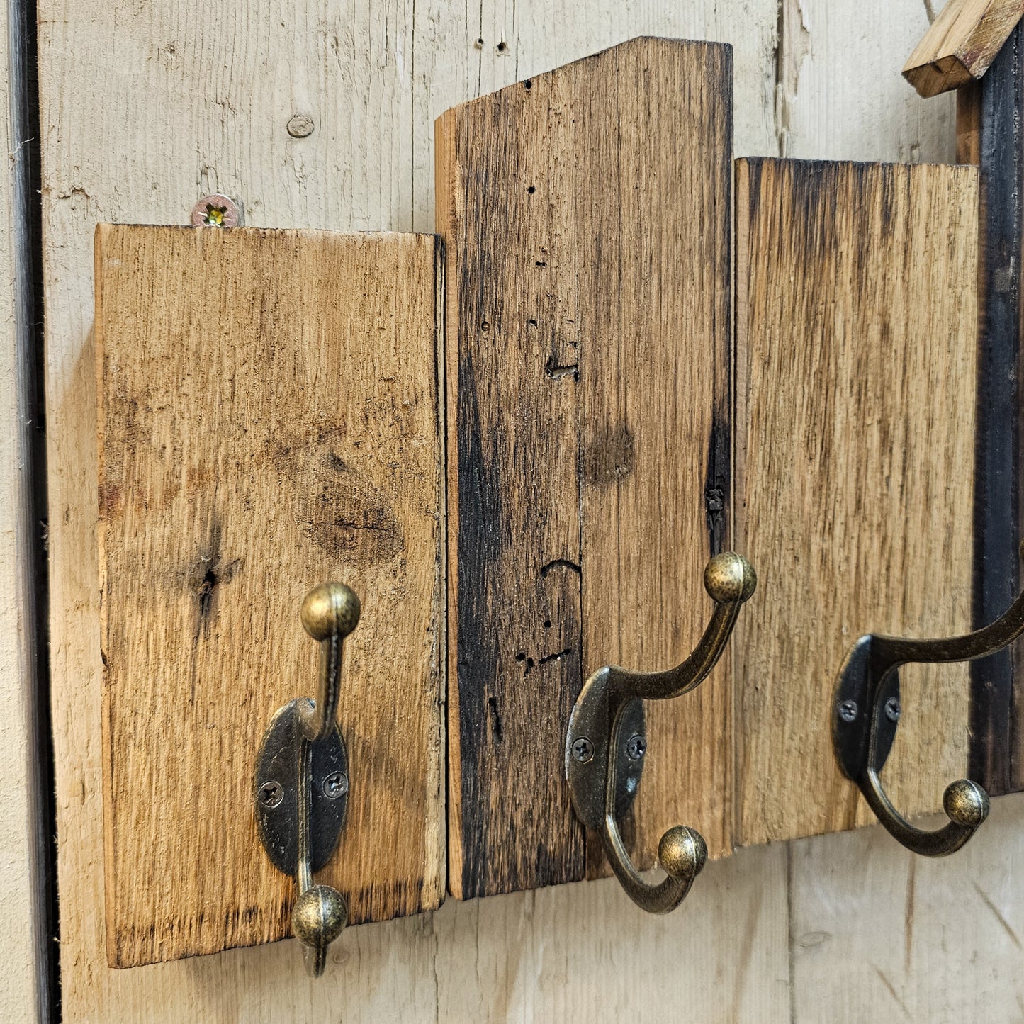 Rustic Wooden Coat Hooks