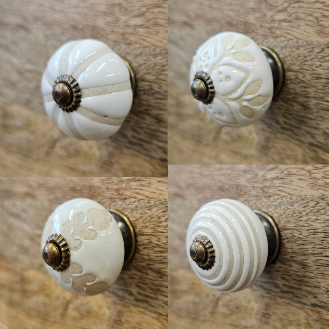 Neutral/Cream Drawer Knobs