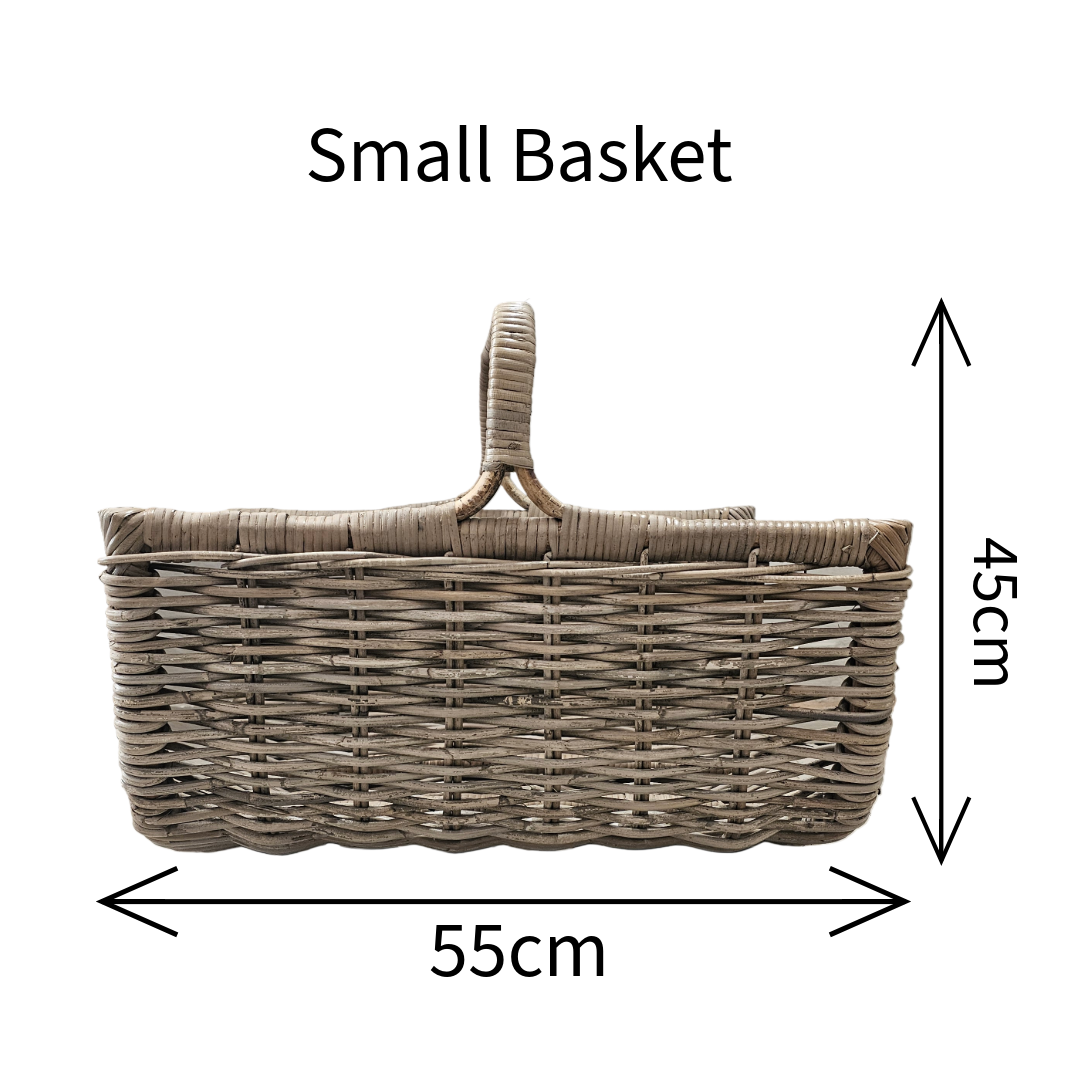 Glenweave Log Basket with Handle - 2 Sizes
