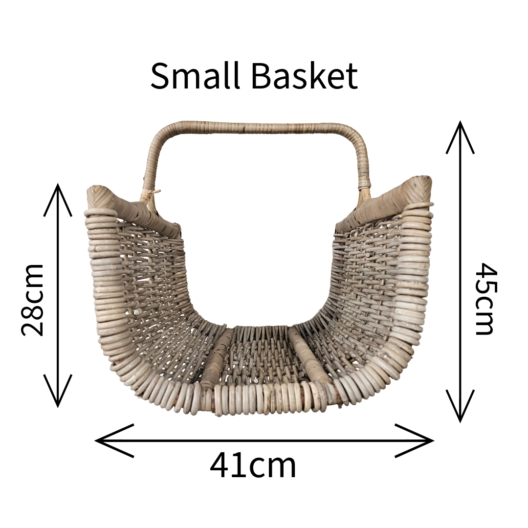 Glenweave Log Basket with Handle - 2 Sizes