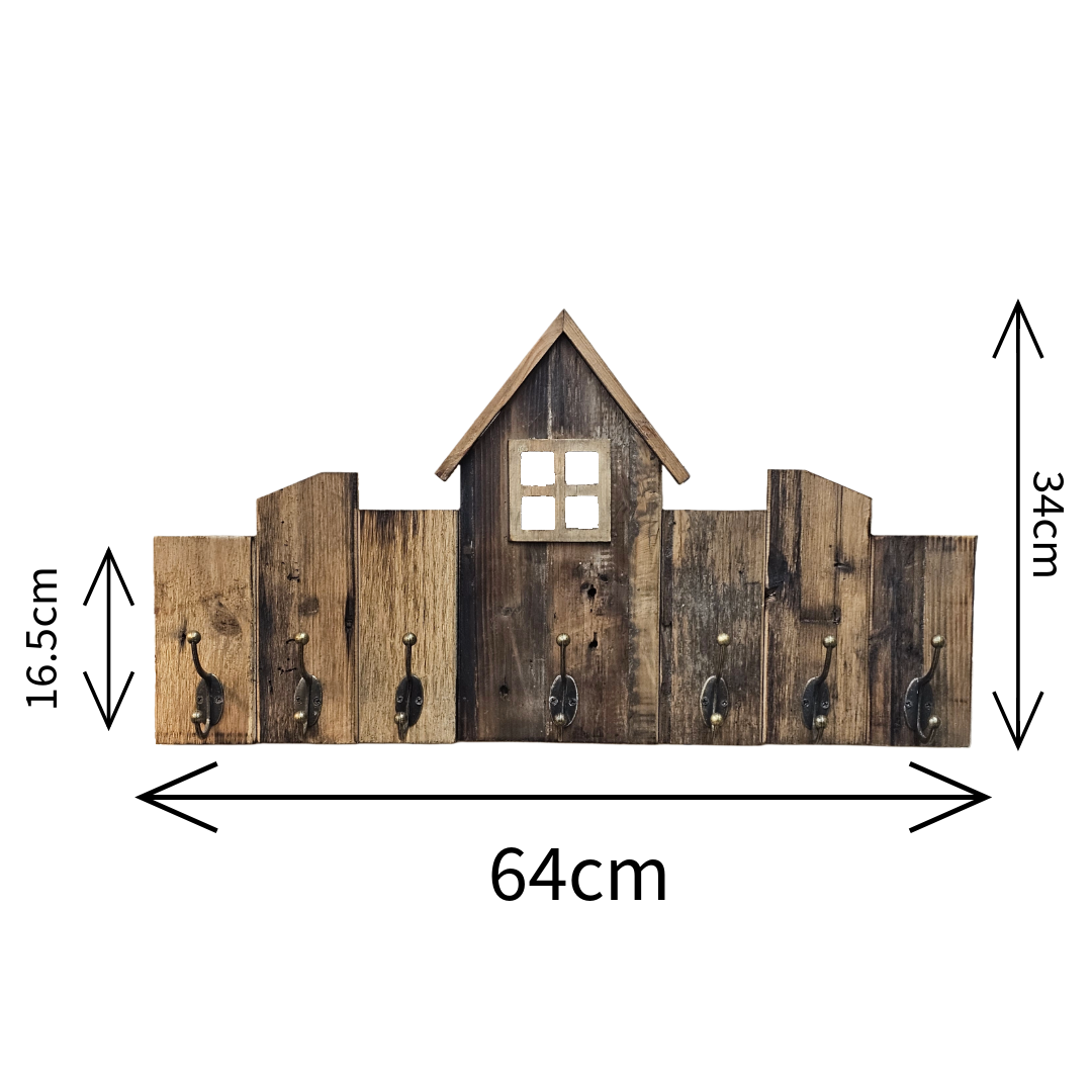 Rustic Wooden Coat Hooks