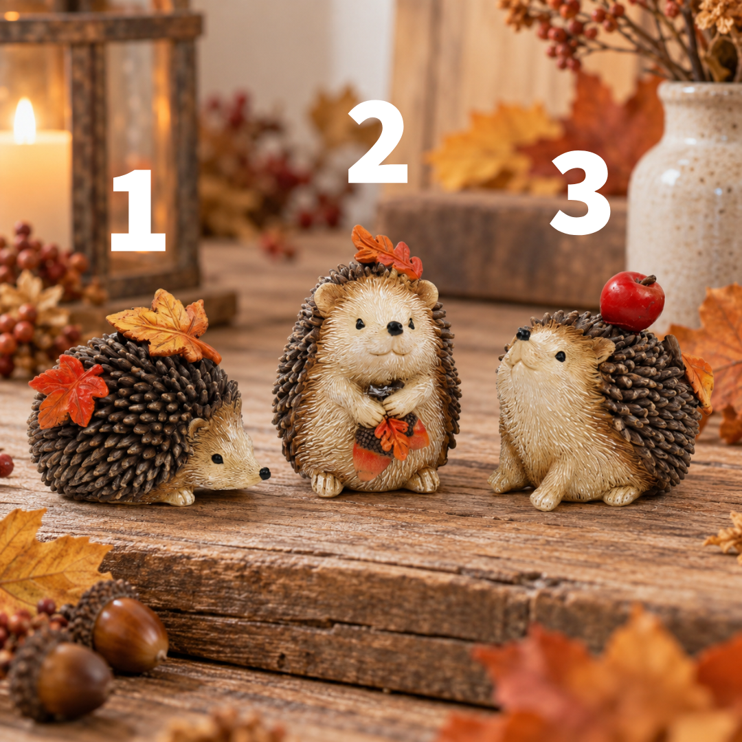 Autumnal Hedgehog Ornaments