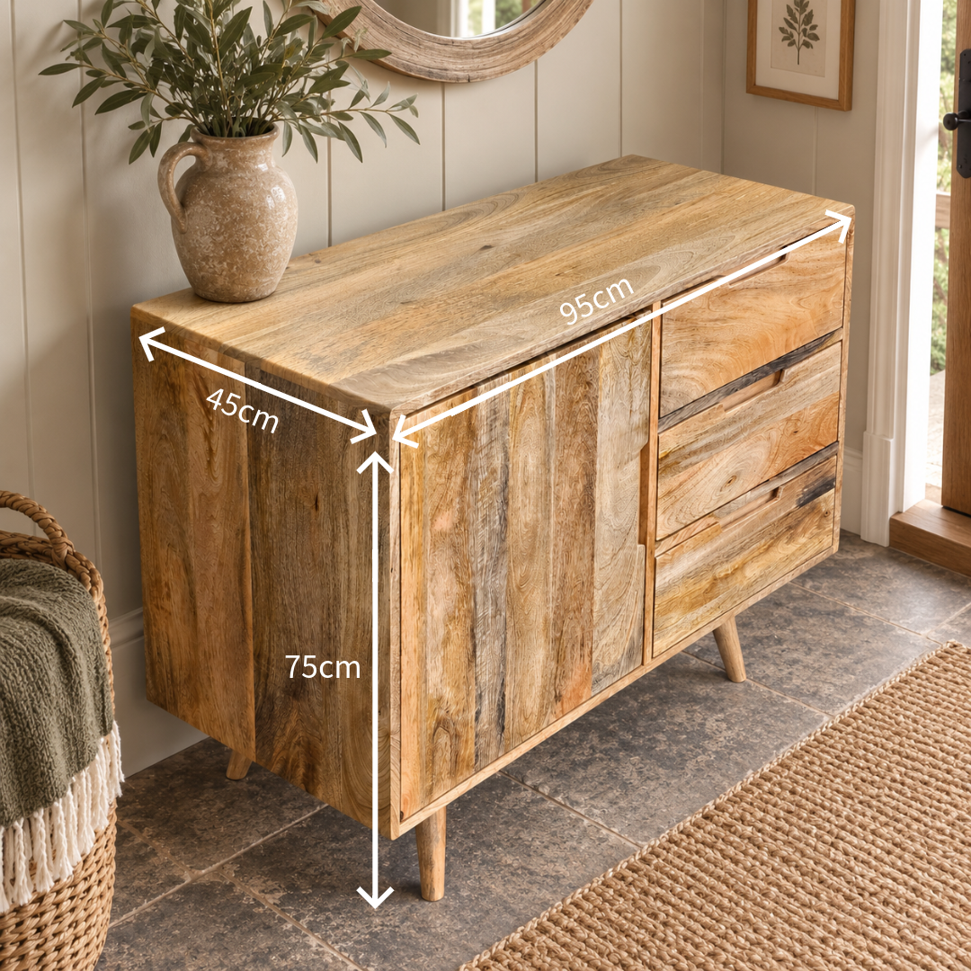 Scandi Mango Short Sideboard