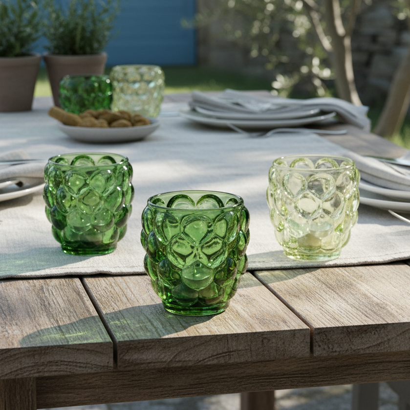Bubble Glass Tealight Holders