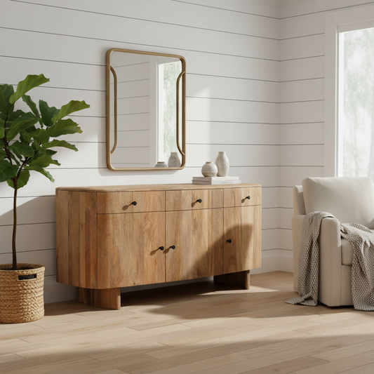 'Crescent' Mango Large Sideboard