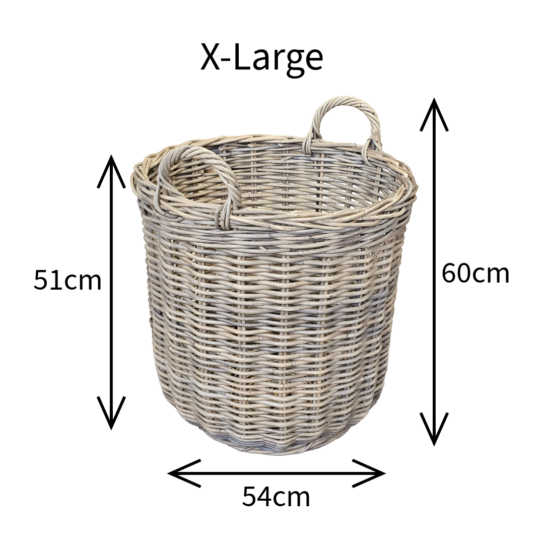Glenweave Round Baskets with Ear Handles