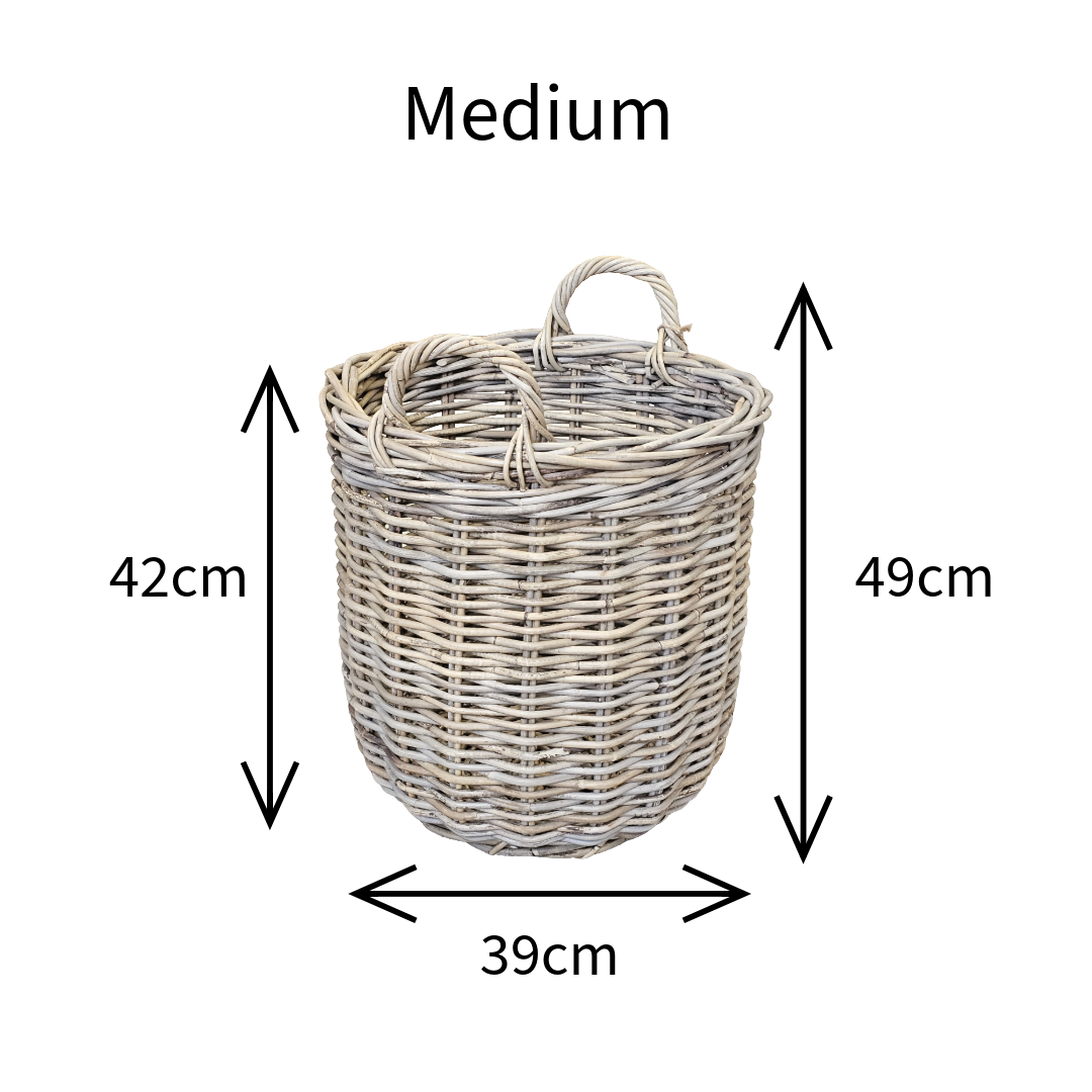 Glenweave Round Baskets with Ear Handles