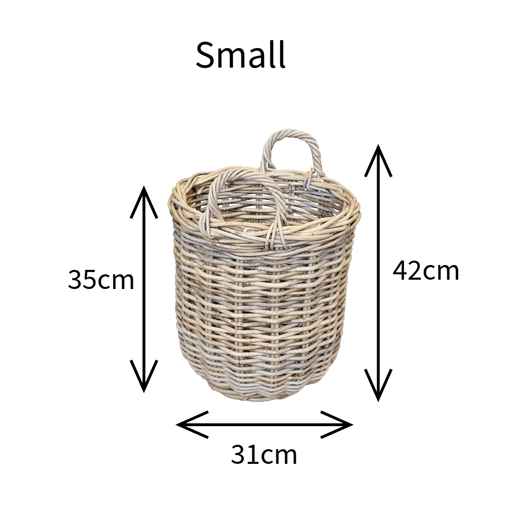 Glenweave Round Baskets with Ear Handles