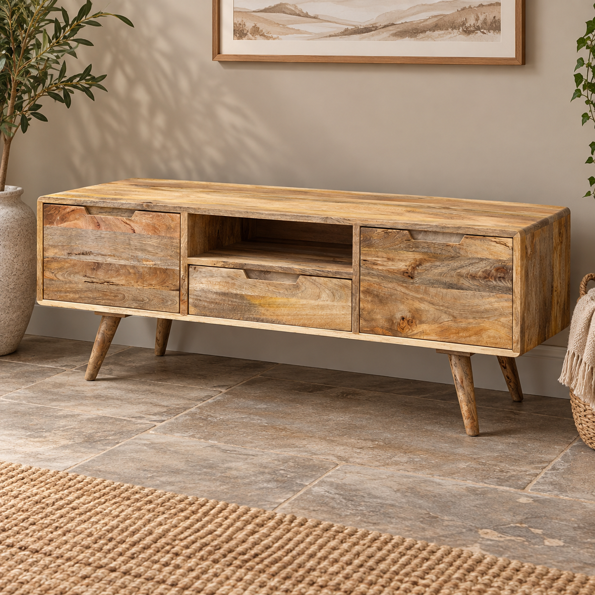 Scandi Mango Large TV Unit