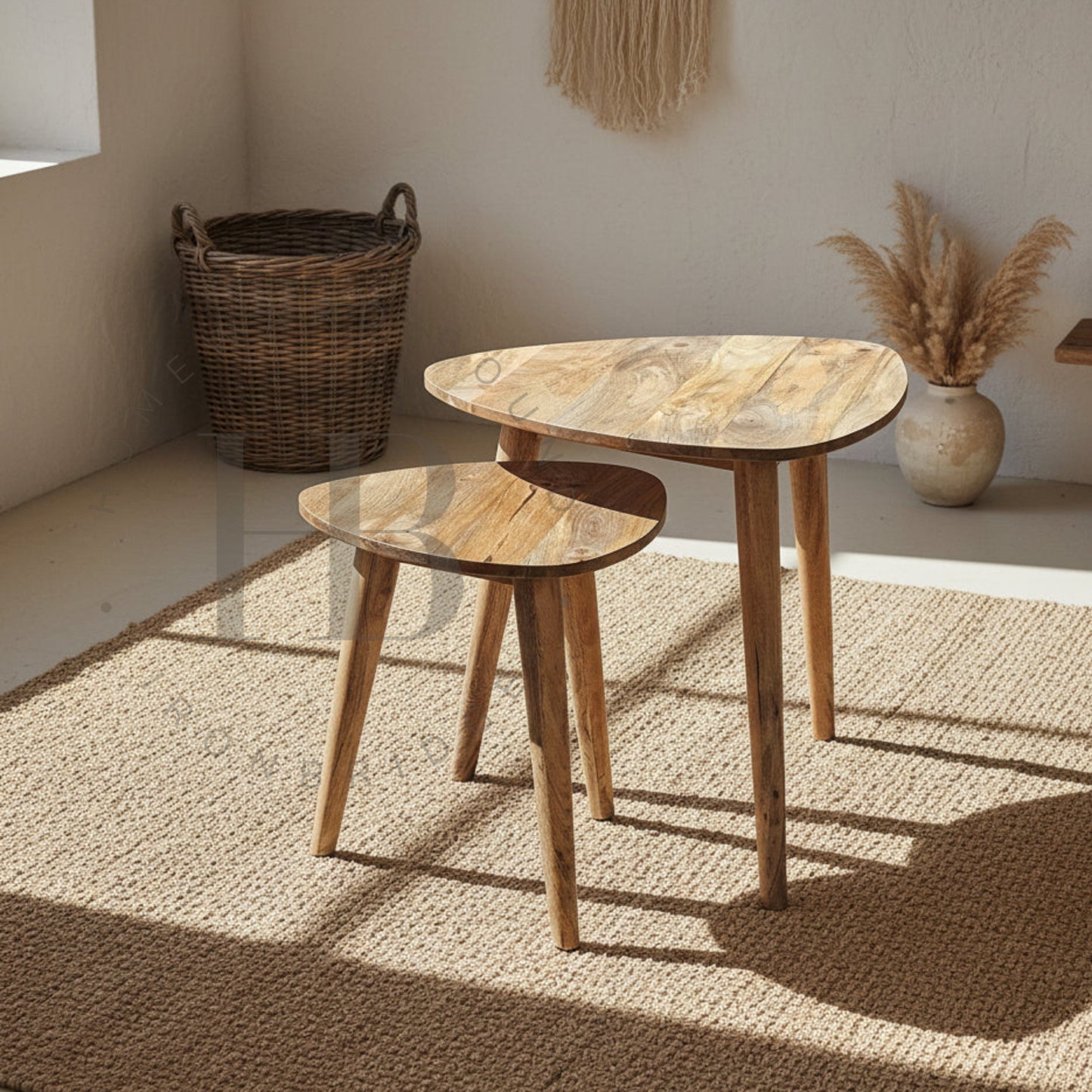 Scandi Mango Nest of Tables