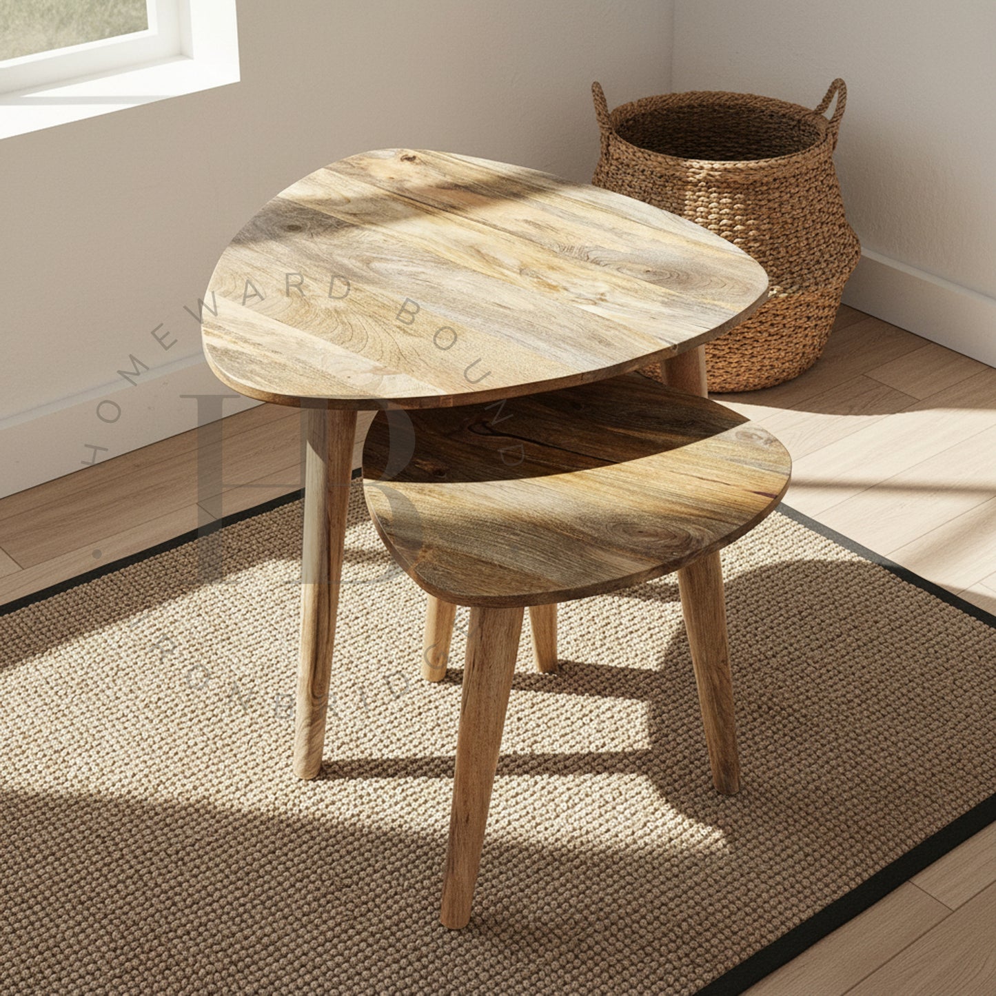 Scandi Mango Nest of Tables